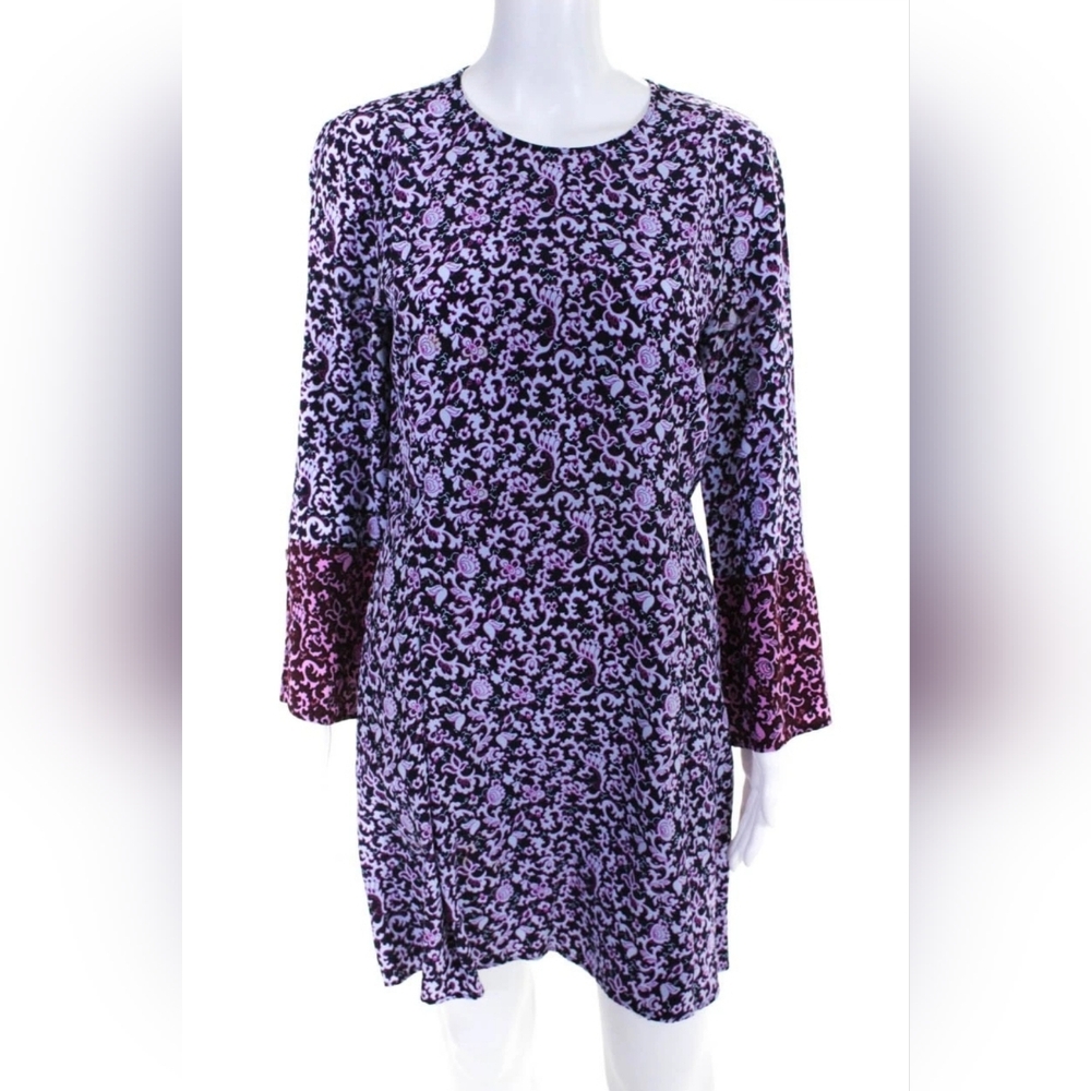 DEREK LAM 10 Purple Floral Tunic Dress GORGEOUS Spring Dress. 6 - Picture 4 of 9